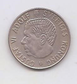 SUECIA DEL AÑO 1964 DE 1 KRONA U